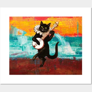 Cat painting #3 Posters and Art